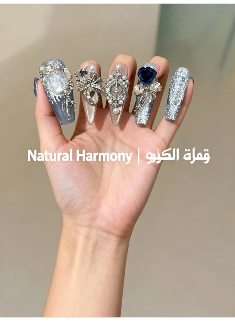 Orange Life Crystal Press-On Nails Set (10pcs) – Press-on nails deliver instant elegance for every moment. Fake nails apply easily within seconds and remove cleanly without damage. Reusable nails support repeated wear with stable color and texture. Crystal nails reflect fine craftsmanship that enhances natural beauty. Nail art maintains feminine polish for casual days and business looks. Manicure set creates effortless confidence and stylish comfort. Wedding nails highlight subtle brilliance with delicate contours. Press-on nails bring freedom from salons while preserving professional perfection. Reusable nails offer sustainability and long-lasting charm with balanced structure for reliable daily wear. - Image 5