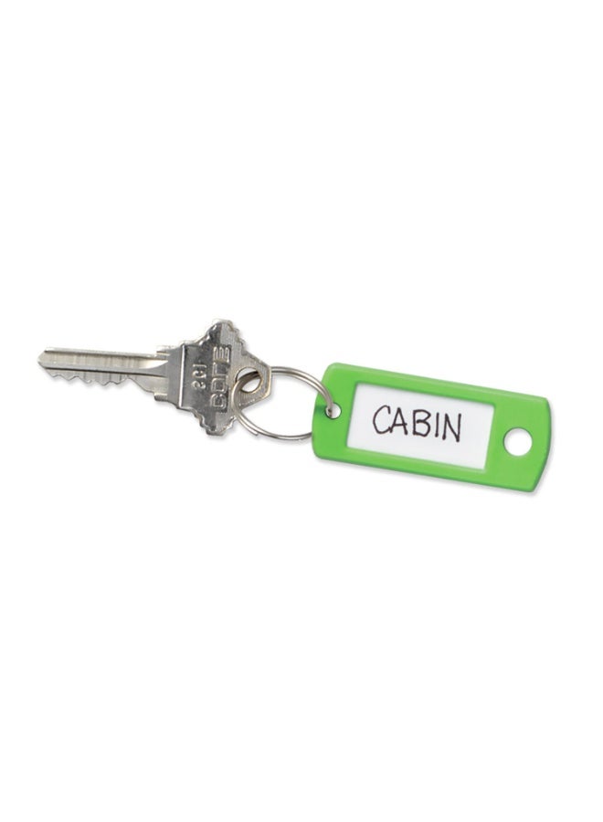 12 Pcs Plastic Colored Keychain Tags With Labels - Key Tag Identifiers, Name Tags, And Labels, Suitable For Usb Drives, Labeled Keychains, Pet Key Id Tags, Small Luggage Tags - Image 5