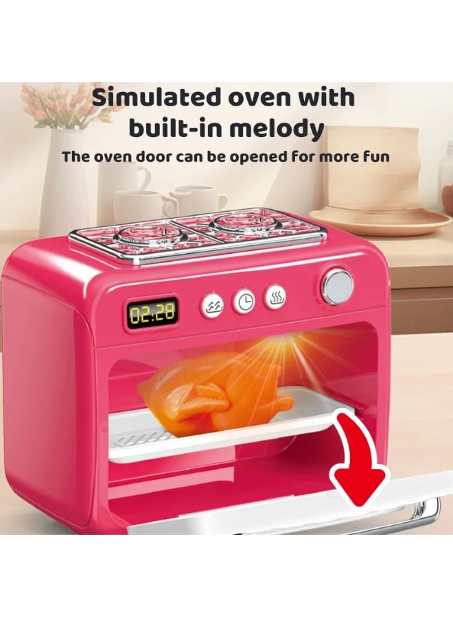 Kids Kitchen Play Set, Girls Kitchen Play Set, Kids Stove Toy, Girls Stove Toy, Toy Stove for Kids, Kids Kitchen Set, Kitchen Playset for Kids, Cooking Toy for Kids, Kids Baking & Cooking Play Set, Kids Oven and Stove Toy, 2 in 1 Kitchen Play Set, Kitchen Play Set with Oven, Stove and Oven Toy, Digital Display Kitchen Toy, Digital Stove Toy, Pink Kitchen Play Set, Mini Kitchen Play Set, Little Chef Play Set, Pretend Play Kitchen Set, Kids Kitchen Accessories, Kids Cooking Accessories, Kitchen Utensil Play Set, Food Preparation Toy, Interactive Cooking Toy, Educational Kitchen Toy, Home Kitchen Pretend Play Set, Plastic Kitchen Play Set, Kitchen Toy for Girls, Kitchen Play Set with Accessories, 2 in 1 Baking & Cooking Stove Toy, Toy Kitchen Set, Pink Kitchen Play Set for Kids. - Image 3