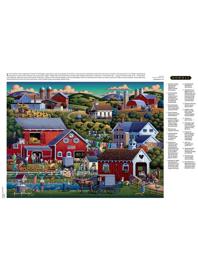Buffalo Games - Dowdle - Amish Country - 1000 Piece Jigsaw Puzzle For Adults Challenging Puzzle Perfect For Game Nights - Finished Puzzle Size Is 26.75 X 19.75 - Image 4