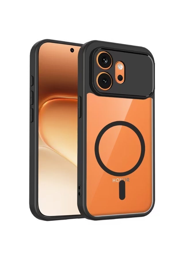 Tm Honor 600  | TM MagٍSafe Anti-Drop Phone Case | Slim Matte Protective Back Cover - Black - Image 1