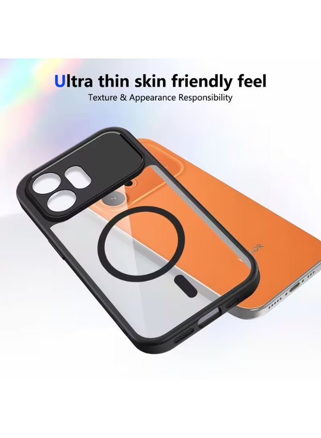Tm Honor 600  | TM MagٍSafe Anti-Drop Phone Case | Slim Matte Protective Back Cover - Black - Image 4
