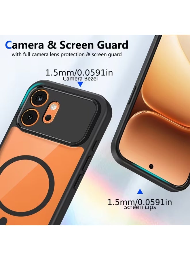 Tm Honor 600  | TM MagٍSafe Anti-Drop Phone Case | Slim Matte Protective Back Cover - Black - Image 5