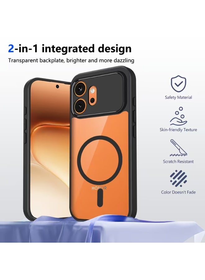 Tm Honor 600  | TM MagٍSafe Anti-Drop Phone Case | Slim Matte Protective Back Cover - Black - Image 3