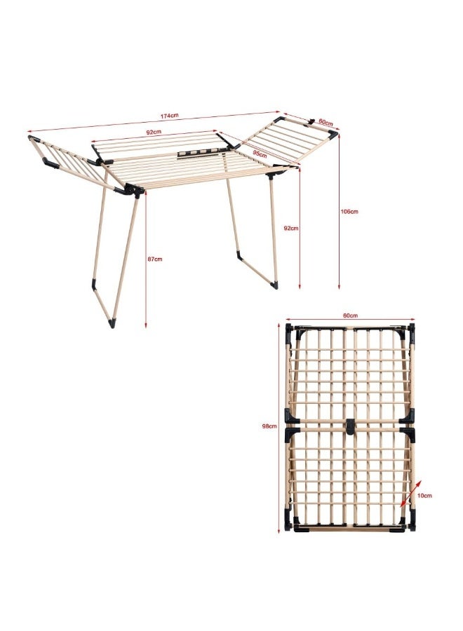 Harmony AW24 Harmony Clothes Dryer Winged with Mesh Foldable Space Saving Drying Rack Ideal for Indoor and Outdoor Use Durable Convenient for Laundry and Garment Drying 174X61X96X108Cm XL 278LWP  - Image 2