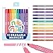 Ooly Make No Mistake Erasable Markers 12 Stress and Mess Free Marker Pack You Can Erase Drawing Coloring Pens for Kids and Adults Colorful Supplies for Any Arts Crafts - Image 3