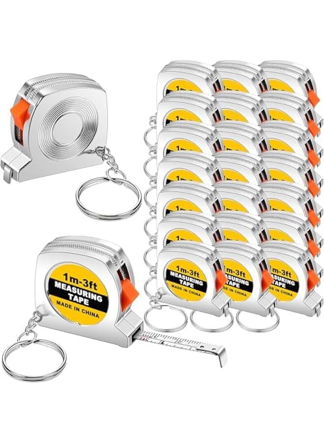 MOXO 20  Mini Tape Measure Keychains for Adults and Kids Construction Parties Birthdays and Goody Bags - Image 1