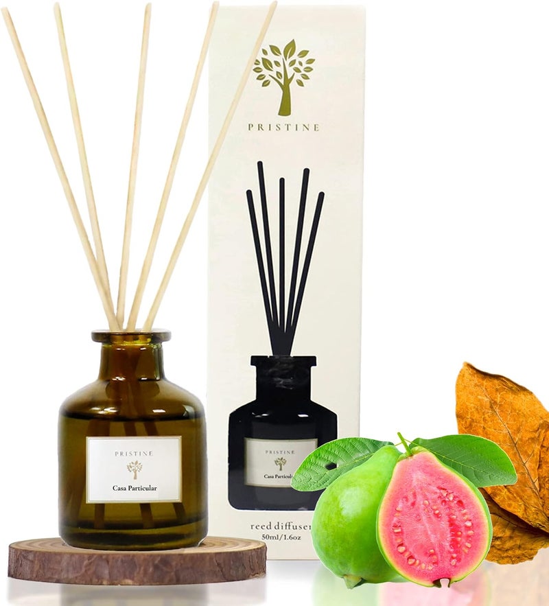 Pristine Casa Particular / Inspired by Wyndham Reed Diffuser for Home | Rich Blend of Tobacco Leaves, Sweetness of Guava Reed Diffuser Set, Oil & Reed Diffuser Sticks | Home & Office Decor | Fragrance Gift - Image 2
