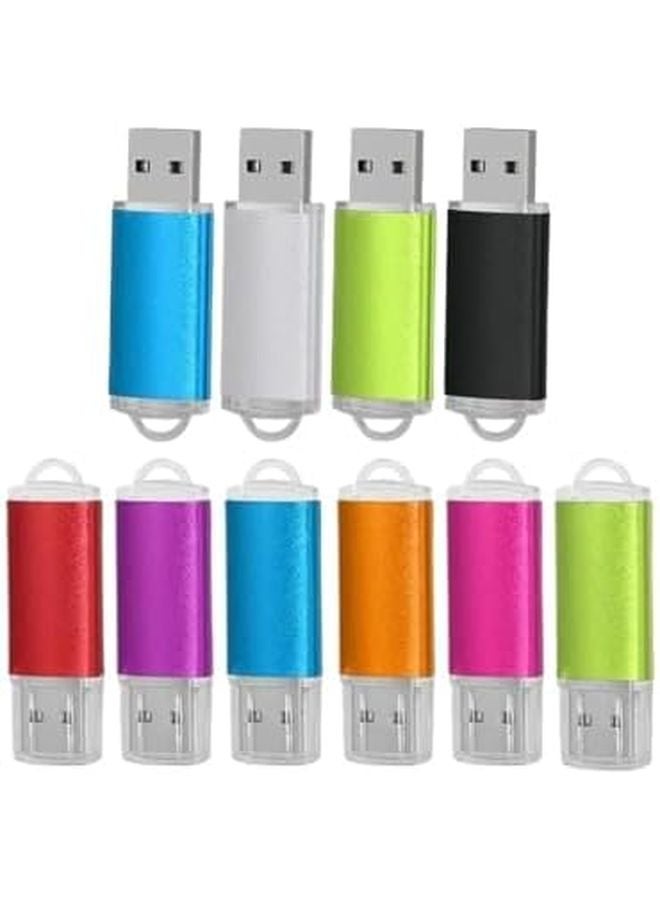 10PCS 4GB Green USB Flash Drives Pen Drive Memory Stick Bulk Pack - Image 3
