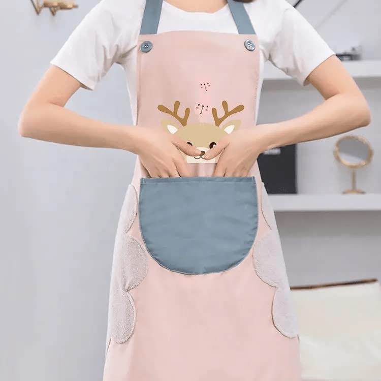 DOCAT Store Kitchen Apron with Wiping Hand Towel Apron for Women and Men with Big Pocket Unique Design Cooking Fits for Restaurant Home and Kitchen Accessories Items - Image 4