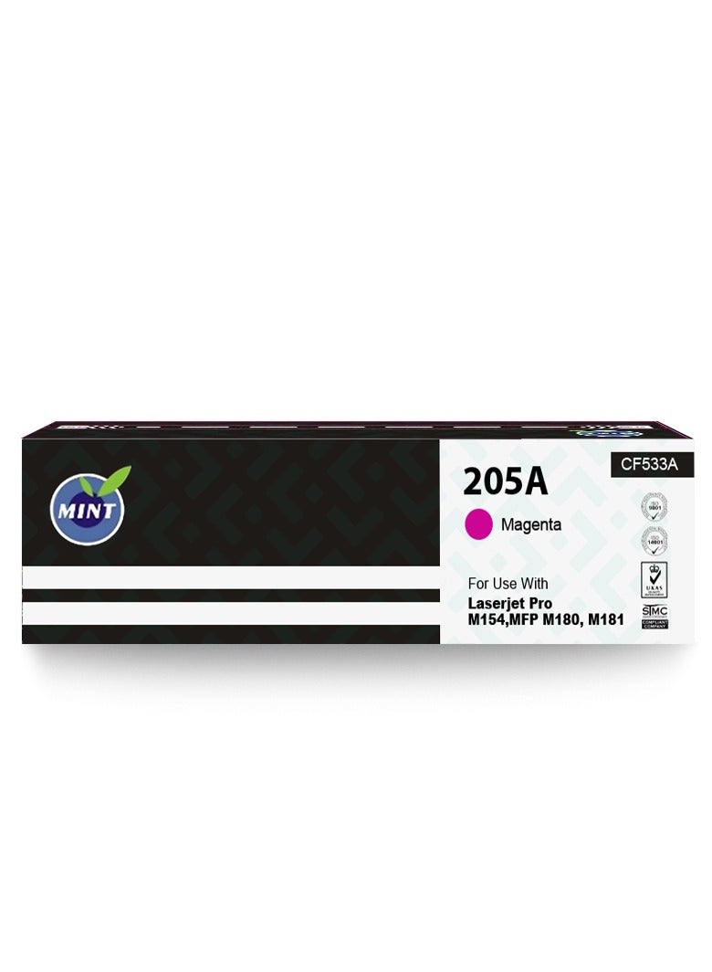Mint Mint LaserJet 205A-CF533A Red Toner Compatible with LaserJet MFP M154, LaserJet Pro MFP M180, LaserJet MFP M180n, LaserJet MFP M181, LaserJet MFP181FW, LaserJet MFP M181fnd - Image 1