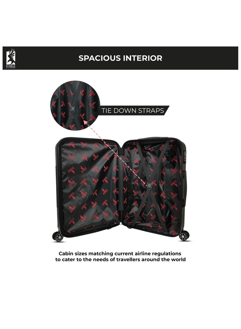 ايجل اكسبريس عربة هورايزون ABS الصلبة مقاس 20 بوصة باللون الأسود - Image 5