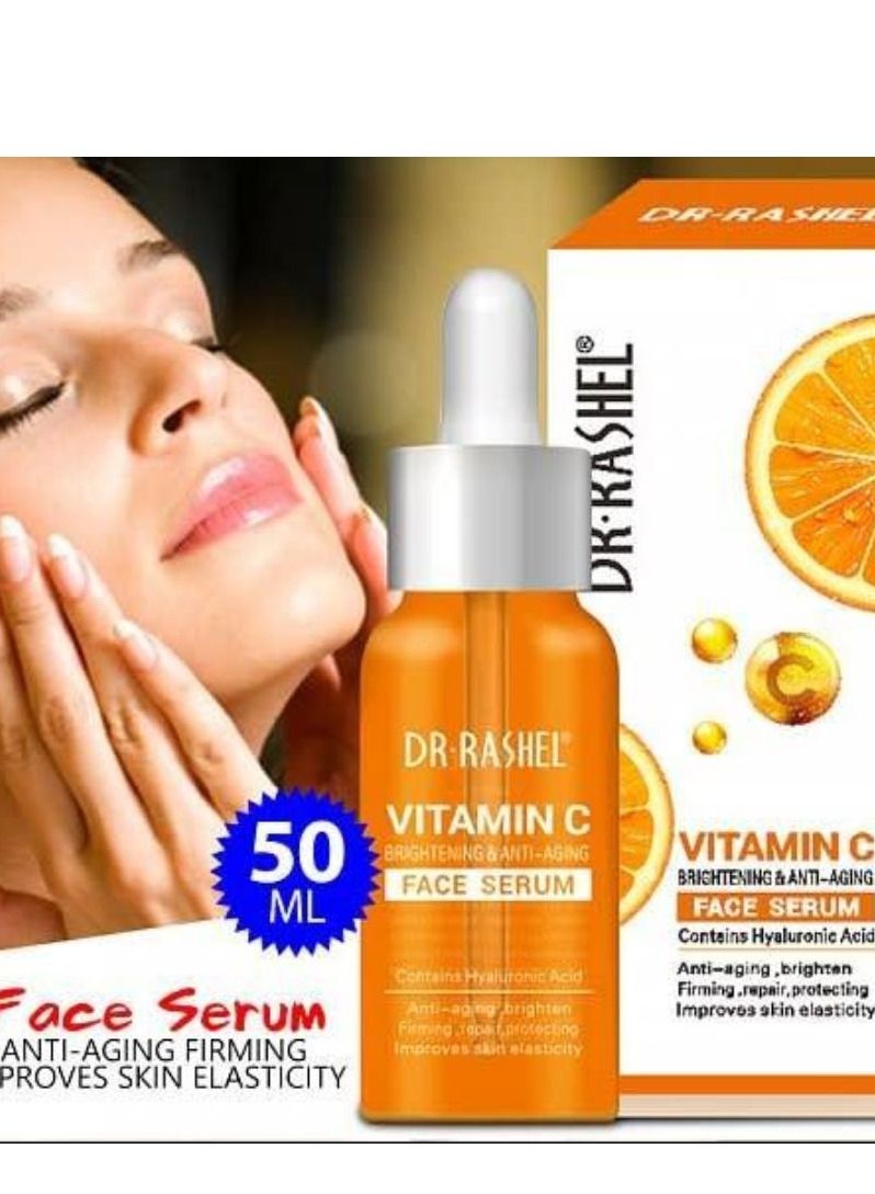 RASHELL Vitamin C Brightening And Anti-Aging Facial Serum Orange 50ml - Image 2