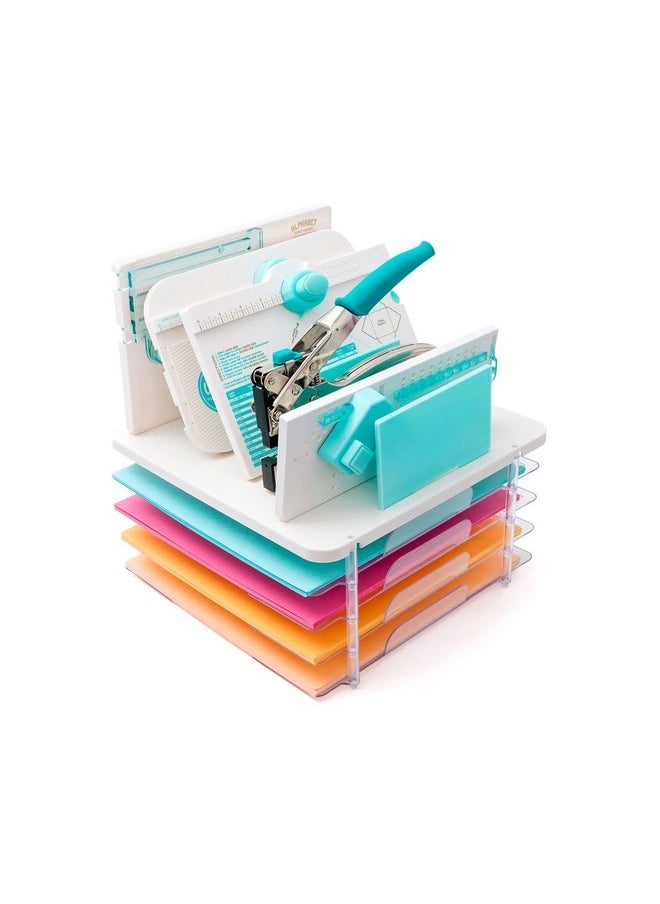 We R Memory Keepers Punchboard And Punch Storage Tray Off White  - Image 4
