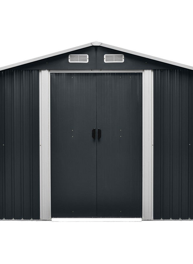 Generic Durable and High Quality Basic Metal Storage Shed Grey and White 6 x 8 ft  - Image 1