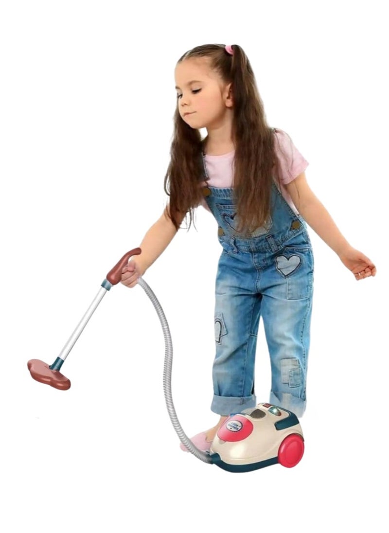 Ao Xie Toys - Electric Mini Vacuum Cleaner Toy for Kids -Toy Vacuum Cleaner with Realistic Action & Sounds, Pretend Role Play Cleaning Toys for Toddlers Girls Boys - Image 1