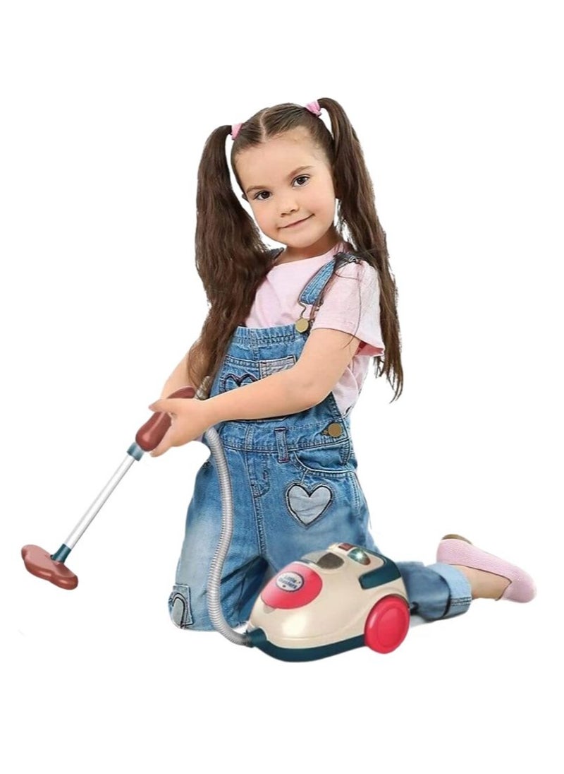 Ao Xie Toys - Electric Mini Vacuum Cleaner Toy for Kids -Toy Vacuum Cleaner with Realistic Action & Sounds, Pretend Role Play Cleaning Toys for Toddlers Girls Boys - Image 1
