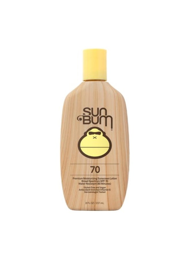 Sun Bum Original SPF 70 Sunscreen Body Lotion - Broad Spectrum Moisturizing Sunscreen with Vitamin E - Hawaii 104 Act Compliant (Made without Octinoxate & Oxybenzone) - 8 oz - Image 1