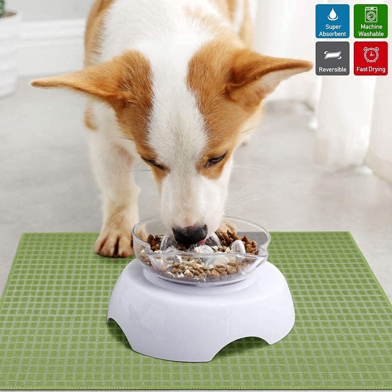 SUNAM Dish Drying Mat Sculpted Microfiber Super Absorbent Kitchen Counter Drying Mat Pack (1) - Image 3