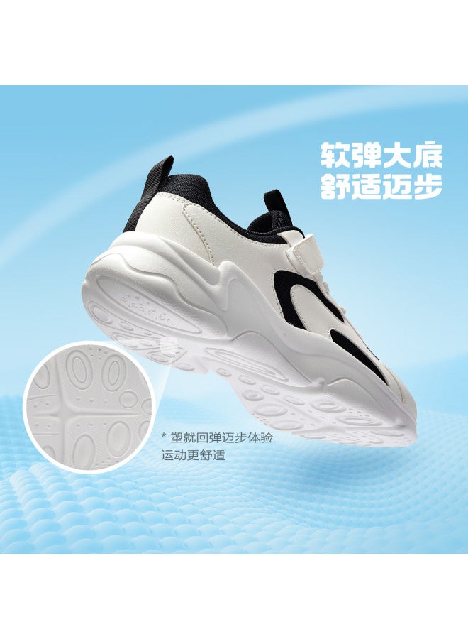 Balabala Running Shoes White Sneakers Lightweight Cushioned Kids' Sports Shoes Boys Girls Mesh Spring Autumn Versatile Casual Shoes - Image 4