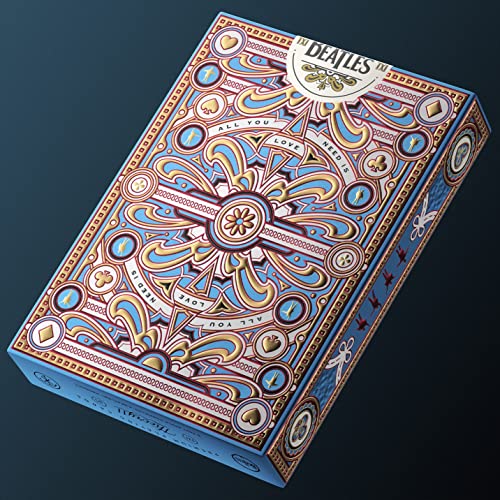 theory11 The Beatles Premium Playing Cards - Blue Deck Officially Licensed Collector's Cards - Image 5