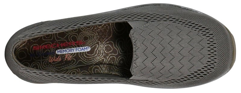 Skechers Women's Reggae Fest-Willows Loafer Flat, Dark Taupe, 8.5 - Image 5