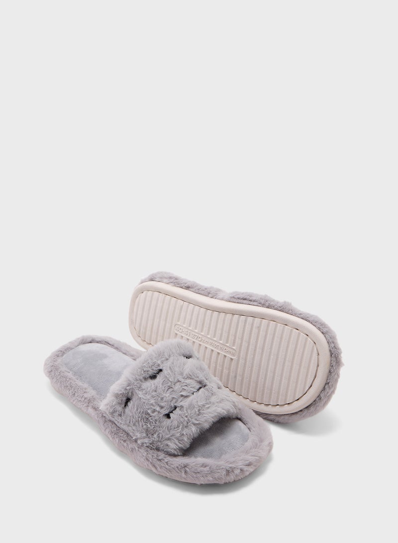 Ginger Heart Fluffy Bedroom Slippers - Image 3