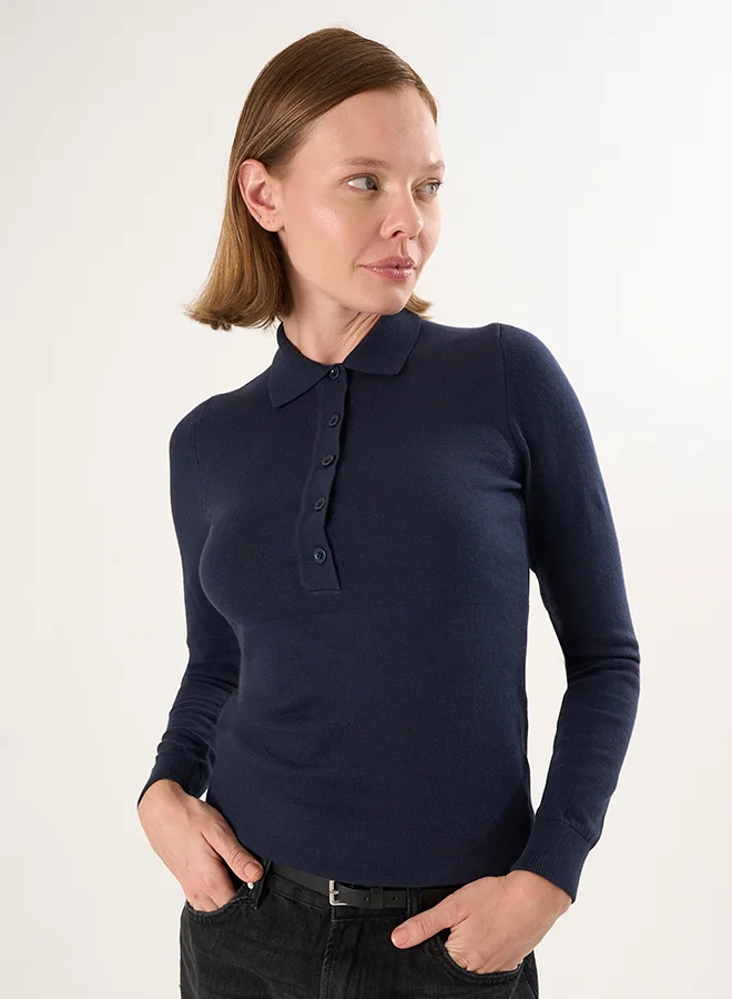 فيليكس هاردي بلوفر بياقة بولو بأزرار