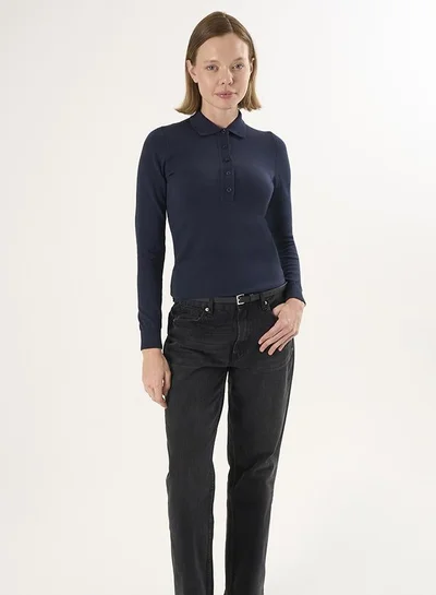 FELIX HARDY Polo Neck Buttoned Pullover