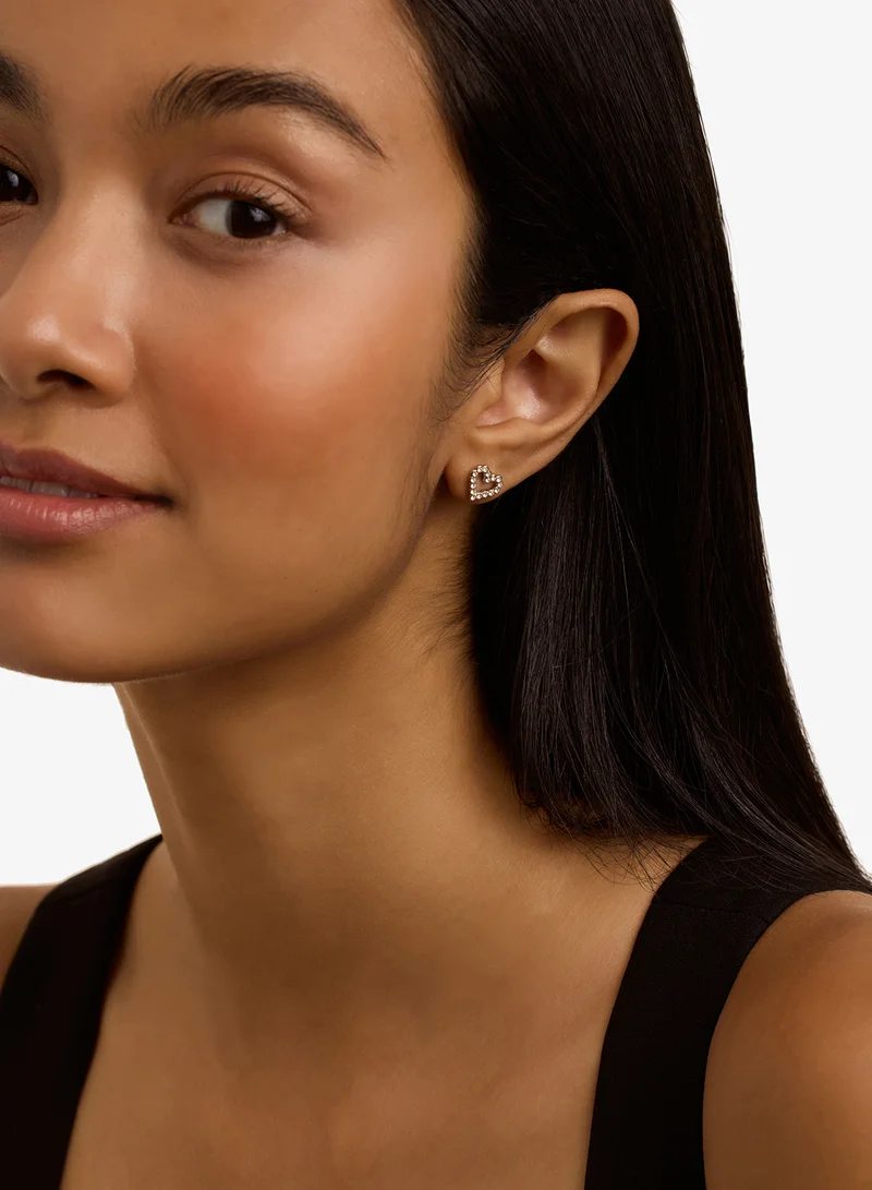 Ted Baker  Amorina Crystal Halo Heart Stud Earrings for Women | Best Price UAE