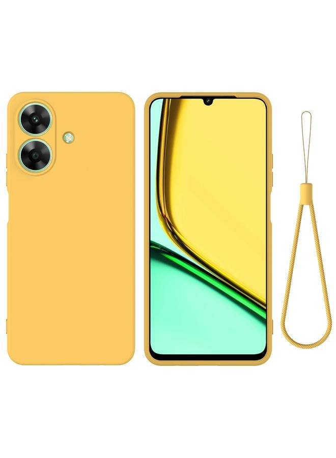 S-TOP Case For Realme C61 India / Narzo N61 Pure Color Liquid Silicone Shockproof Phone Case - Image 1