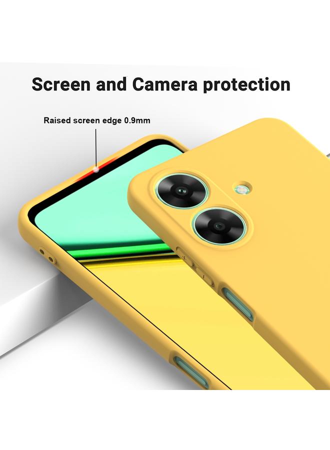S-TOP Case For Realme C61 India / Narzo N61 Pure Color Liquid Silicone Shockproof Phone Case - Image 4