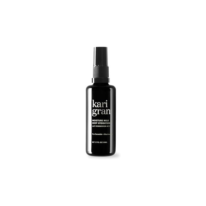 Kari Gran Moisture Milk Deep Hydration Mist – Pro-Ceramide & Niacinamide Facial Hydrating Mist, Featherlight Milky Moisturizer + Vitamin C, Aloe & Calendula – Restores Skin Barrier, 1.7 Fl Oz
