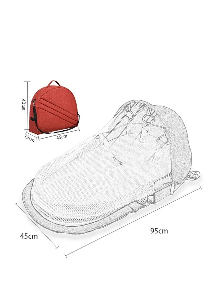 Star Babies Pack of 2 (Baby Sleeping Pod with Baby Mosquito with Bed) - Grey/Blue - Image 4