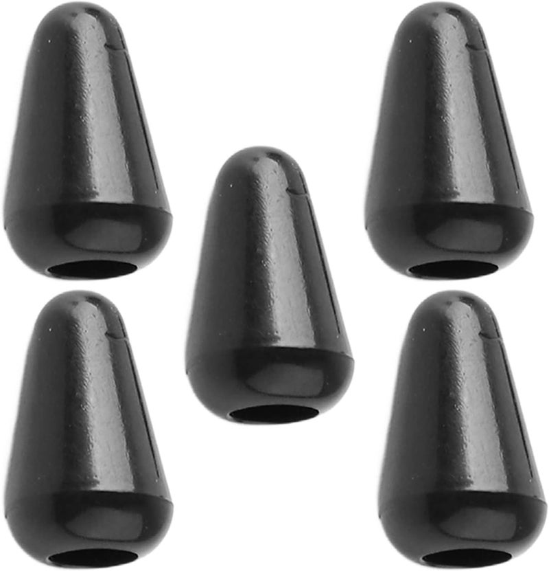 5pcs Black Plastic Pickup Selector Switch Tip, 5 Way Toggle Knob Cap for Electric Guitar, with 3.5mm Diameter Threaded Size - Image 5