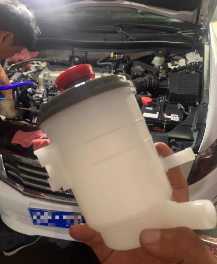 POCREATION Power Steering Pump Reservoir,Power Steering Fluid Tank Steering Pump Reservoir Plastic Anti-Corrosive Control Gas Volume Easily, For 53701Sdaa01 - Image 2