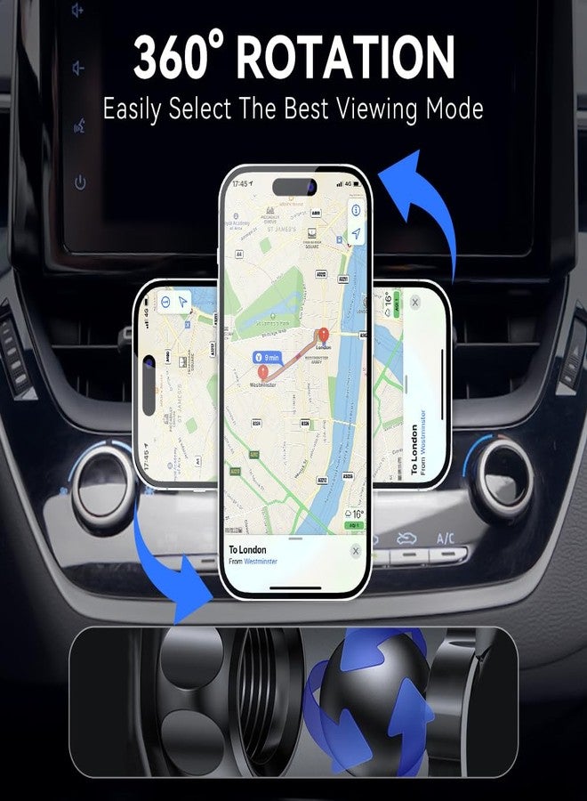 BEERTE Fits MagSafe Car Mount Fit for Toyota Corolla 2020-2025, Corolla Cross 2022-2025 Hands Free Strong Magnetic Phone Holder for Car Vent Fit for iPhone 15 14 13 12 Series MagSafe Case All Phones - Image 3
