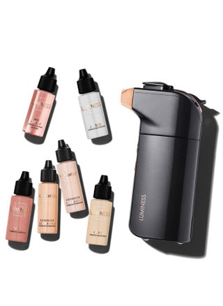 Luminess BREEZE DUO Airbrush Makeup System, Fair Coverage - 9-Piece Kit includes 2x Silk Airbrush Foundation, Soft Rose Blush, Glow Highlighter, Moisturizer Primer, and Airbrush Cleaning Solution - pzsku/Z6F2AA6D560C82636E07AZ/45/1745930108/df1a70bc-8a2e-4e3f-bff2-37c429b967a3