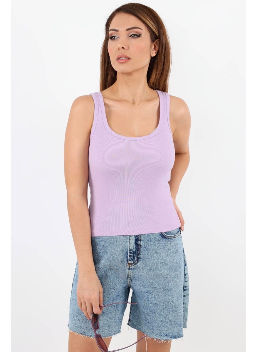 Ritnice - Women's Cotton 5-Piece Set Beige, Lilac, Blue, Salmon, Almond Green Cotton Basic T-Shirt - Image 1