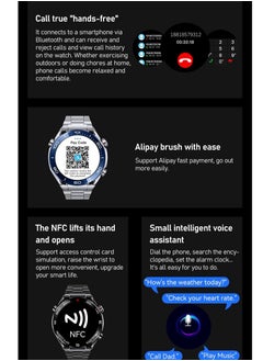 glassology Charome T11 Smart Watch with Fitness Tracker Heart Rate Monitor Long Battery Life Water Resistant Compatible with iOS and Android in Elegant Black.  - Image 3