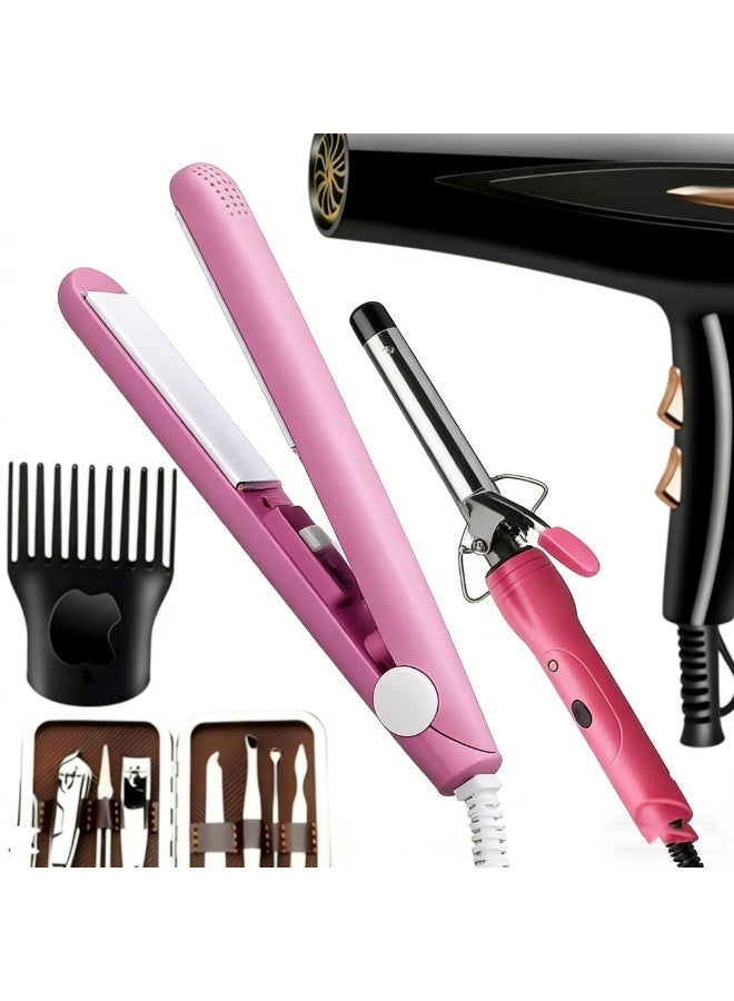 20-in-1 Ionic Hair Dryer, Salon Professional Blow Dryer  Fast Drying with 2 Speed, 3 Heat Setting, with Diffuser, Nozzle, Concentrator Comb for Curly and Straight Hair，comb - Image 2