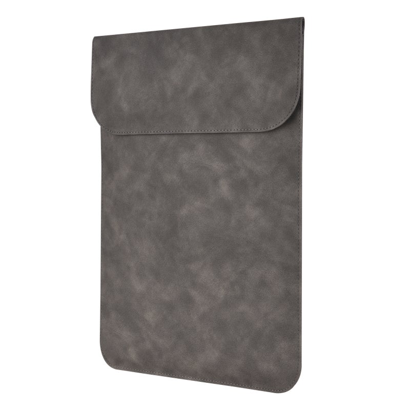 Laptop Sleeve 15.6 Inch Frosted PU Material: Soft Odorless - 4 Invisible Magnets Laptop Case for Office Home Travel - Image 1