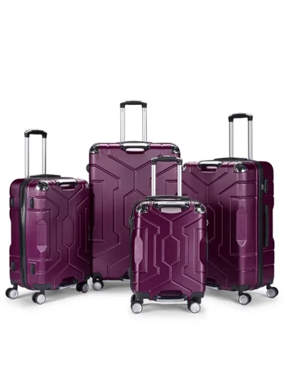 LIMRA Travel bag set consisting of 4 luggage bags, size 32"/28"/24"/20 inches Maroon