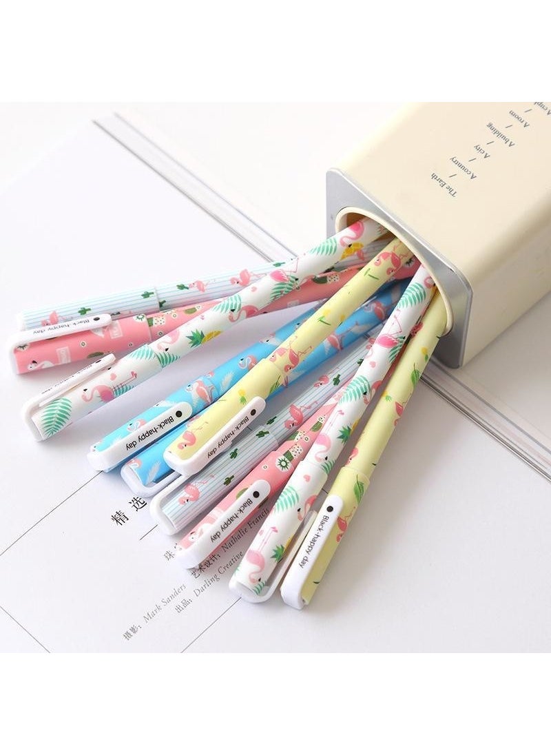 Netten Evime - Nettenevime Boxed Flamingo Unicorn Colored Gel 10-Piece Pen Set - Image 1