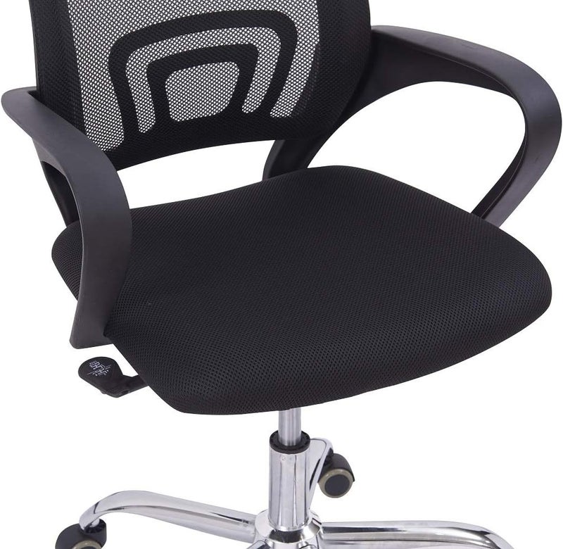 Mahmayi Sleekline 6901 Task Office Chair, Adjustment Height - Castor Wheel Chair - Black - Image 5