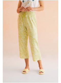 Long printed Capri pants