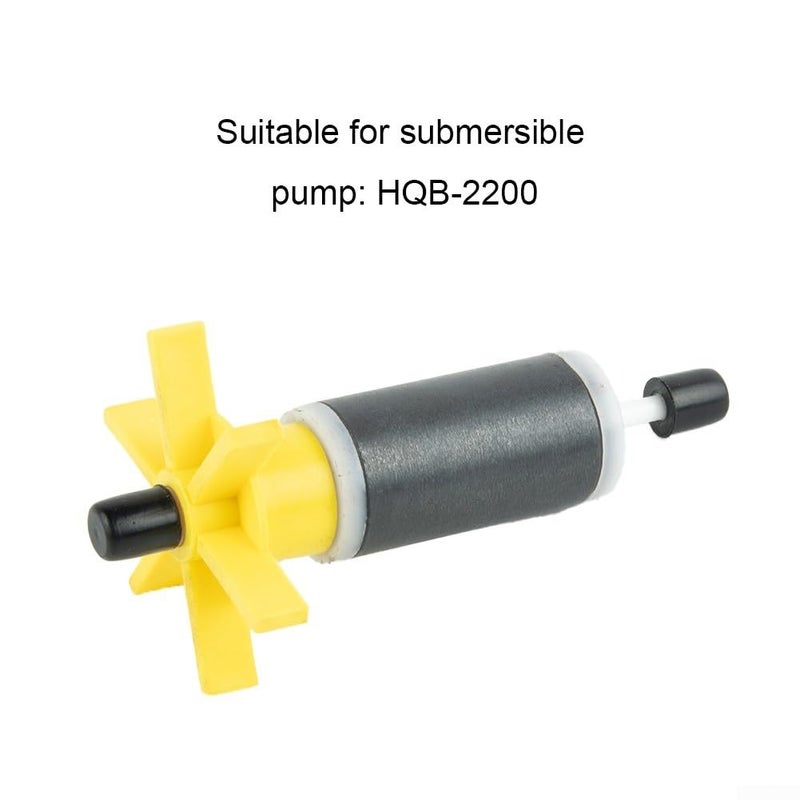 استبدال مضخة المكره السيراميكي الأصفر 6 قطع مع عمود فولاذي HQB 2200 الغاطسة - Image 4
