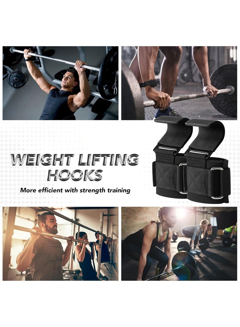 Cuken Weight Lifting Hooks (Pair) - Heavy Duty Lifting Wrist Straps, Hand Grip Support for Deadlifts, Pull Ups, Shrugs, Weightlifting Hooks Gym Gloves for Men and Women - Image 5