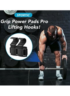 Cuken Weight Lifting Hooks (Pair) - Heavy Duty Lifting Wrist Straps, Hand Grip Support for Deadlifts, Pull Ups, Shrugs, Weightlifting Hooks Gym Gloves for Men and Women  - Image 5