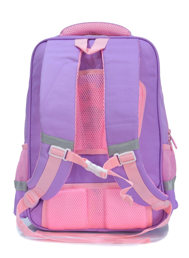 BST School Bag With Laptop And Tablet Pocket (Magenta) - Image 4